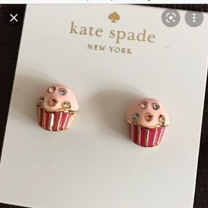 Lovely cup cake earrings - pink Kate spade
